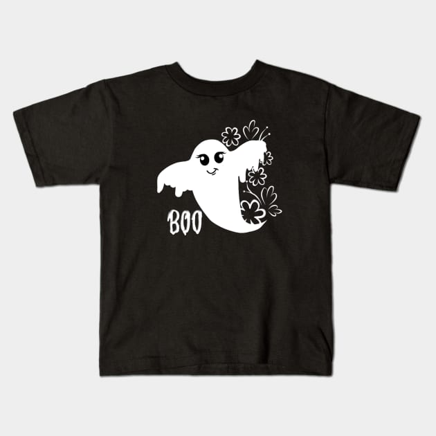 halloween 2023 - ghostly Kids T-Shirt by Saishaadesigns